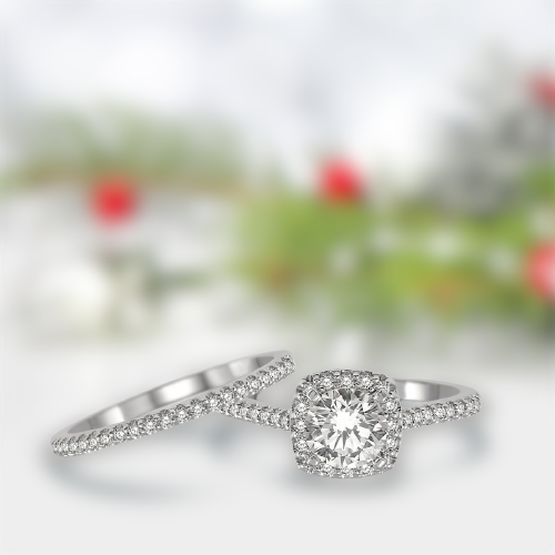 the best cushion cut engagement ring collection in Dallas