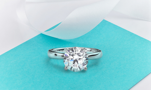 round brilliant solitary engagement ring