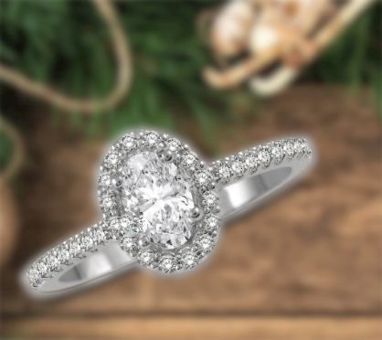 sparkling halo oval engagement rings
