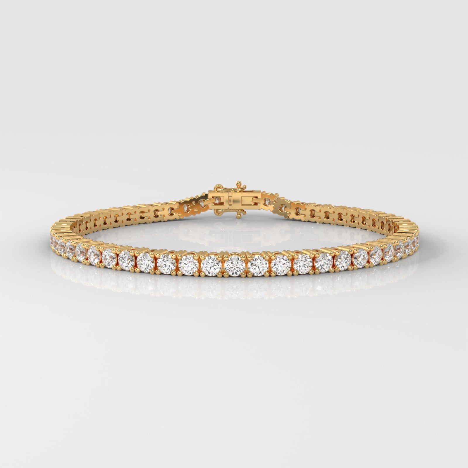 6CT Round Brilliant Cut Tennis Bracelet