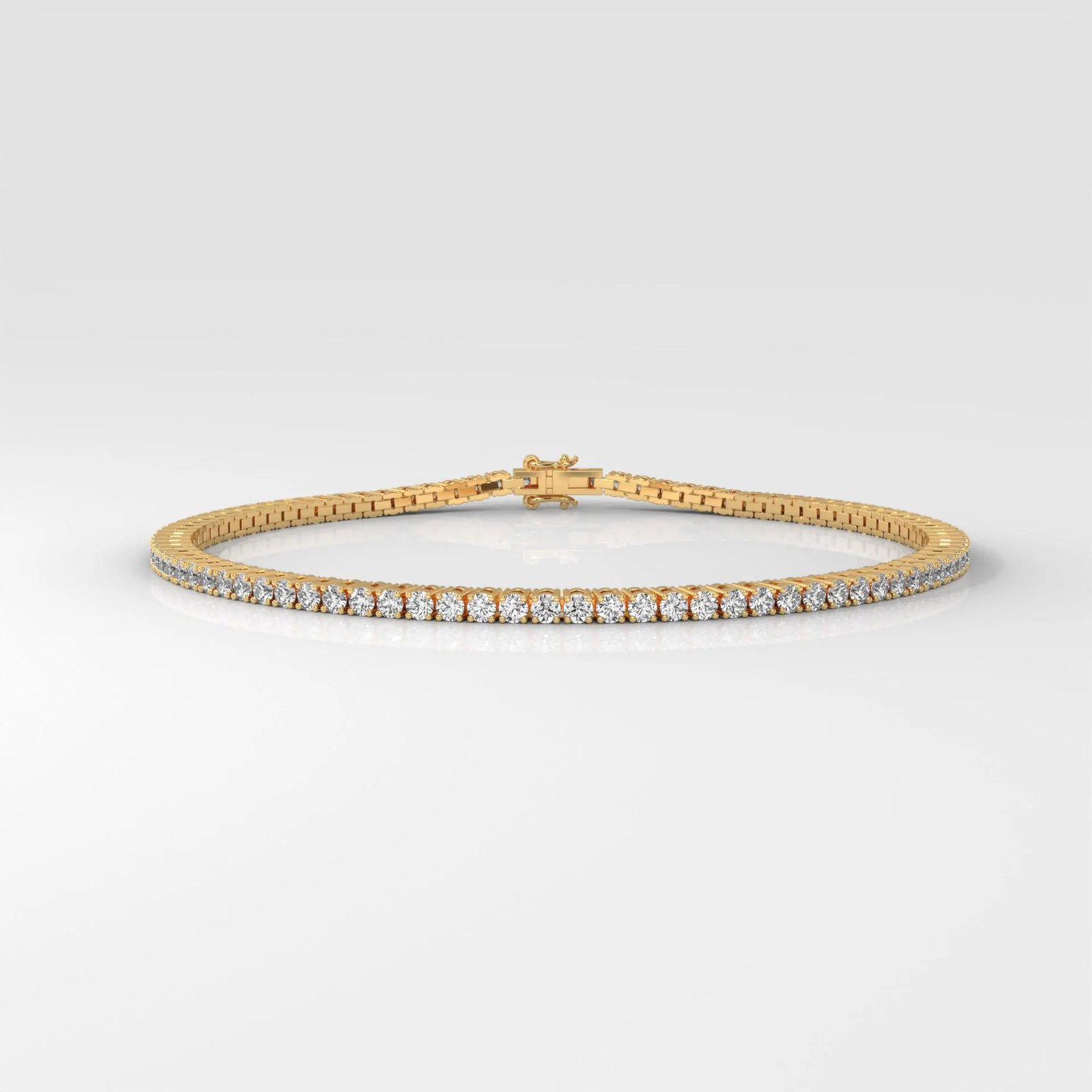 2.5CT Round Brilliant Cut Tennis Bracelet